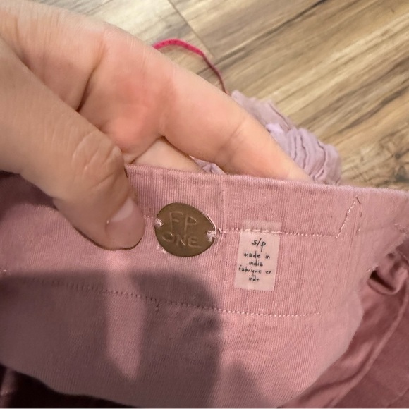 Free People Fp One Maura Mini Ruffle Skirt Pink - Picture 8 of 8